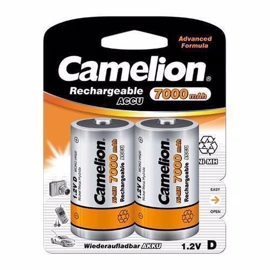 Camelion LR20/D uppladdningsbara batterier 7000 mAh